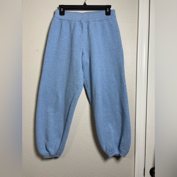 Free People Beach Hailee Relaxed Fit Textured Knit Joggers w/ Elastic Waistband - Picture 1 of 14